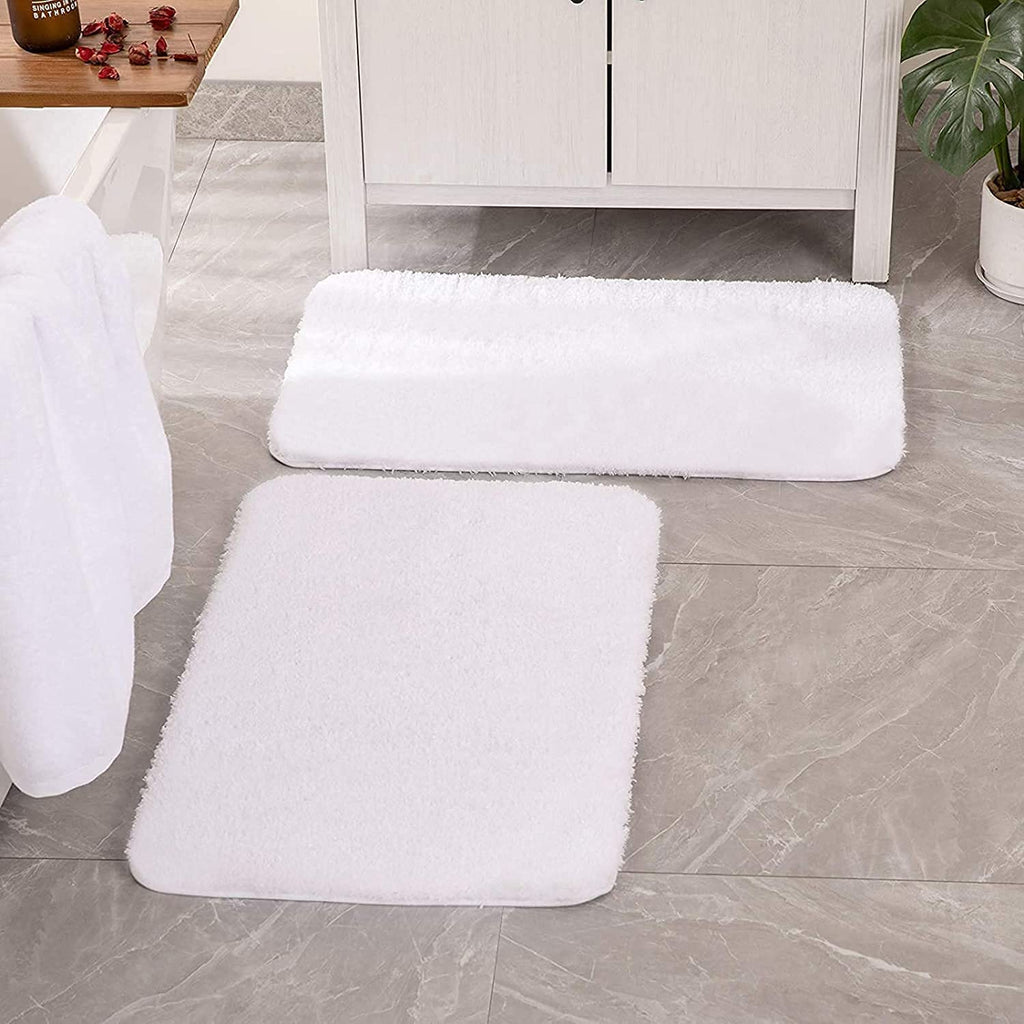 MIULEE Non Slip Shaggy Bathroom Rugs Extra Thick Soft Bath Mats Plush
