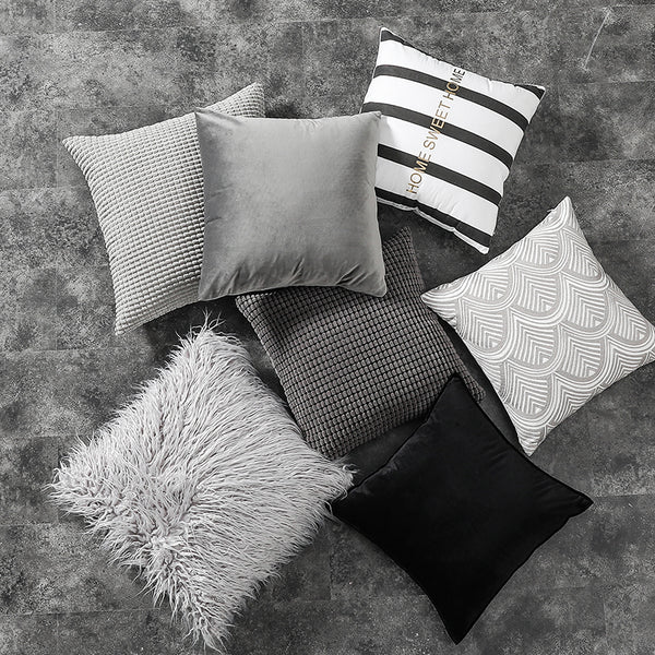 【Cancer-Set Meal】Miulee Grey Throw Pillow Covers