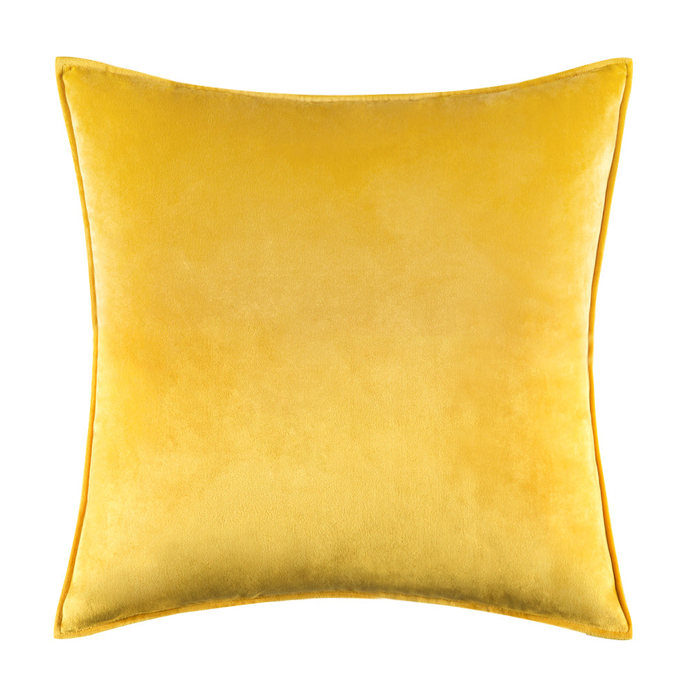 Custom-Miulee Flanged Velvet Throw Pillow Cover Soft Soild Square Decorative Cushion Case 2 Pack.