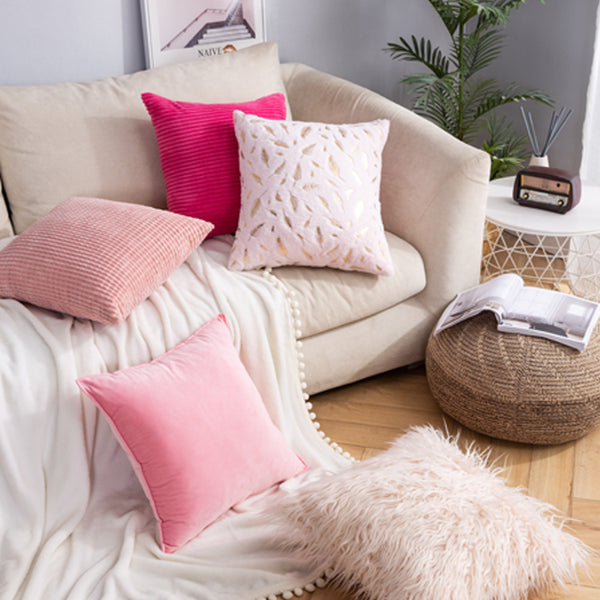 【Libra-Set Meal】Miulee Pink Throw Pillow Covers