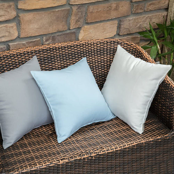 Miulee Decorative Outdoor Waterproof Pillow Covers Square Garden Cushion Sham Throw Pillowcase Shell 4 Pack