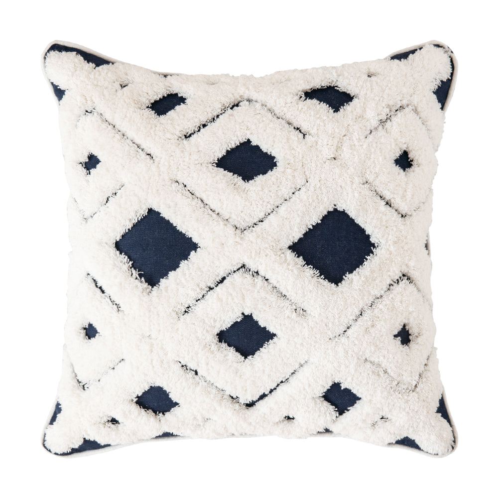 MIULEE Decorative Throw Pillow Cover Tribal Boho Woven Tufted Cusuion Cover 1 Pack