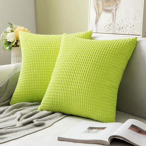 【Green grape】MIULEE Corduroy Solid Pillow Covers💥💥💥Thanksgiving Promotion 50% OFF.