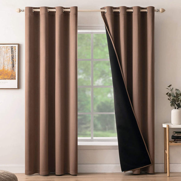 MIULEE Blackout Curtains Room Darkening Curtains 100% Light Blocking Thermal Insulated Window Curtain 2 Panels