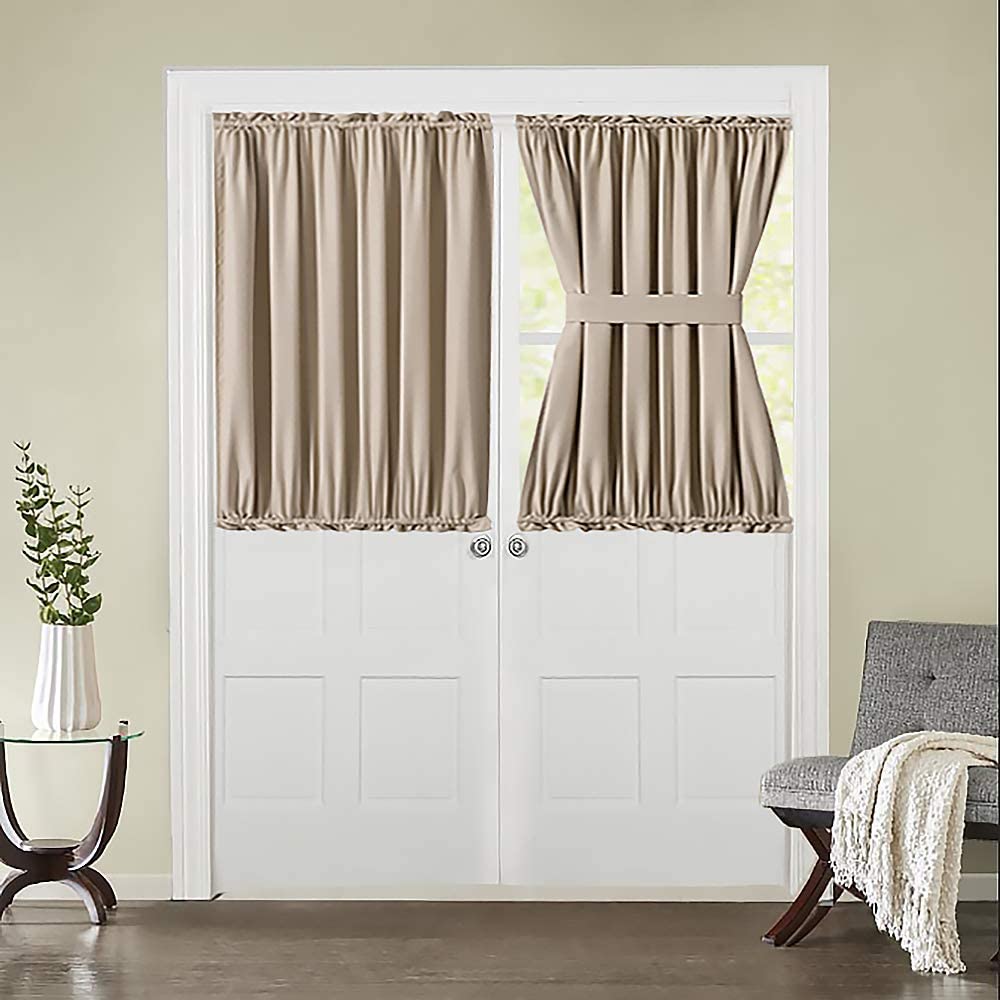 Miulee Sidelight French Door Blackout Curtain Thermal Insulated Ds