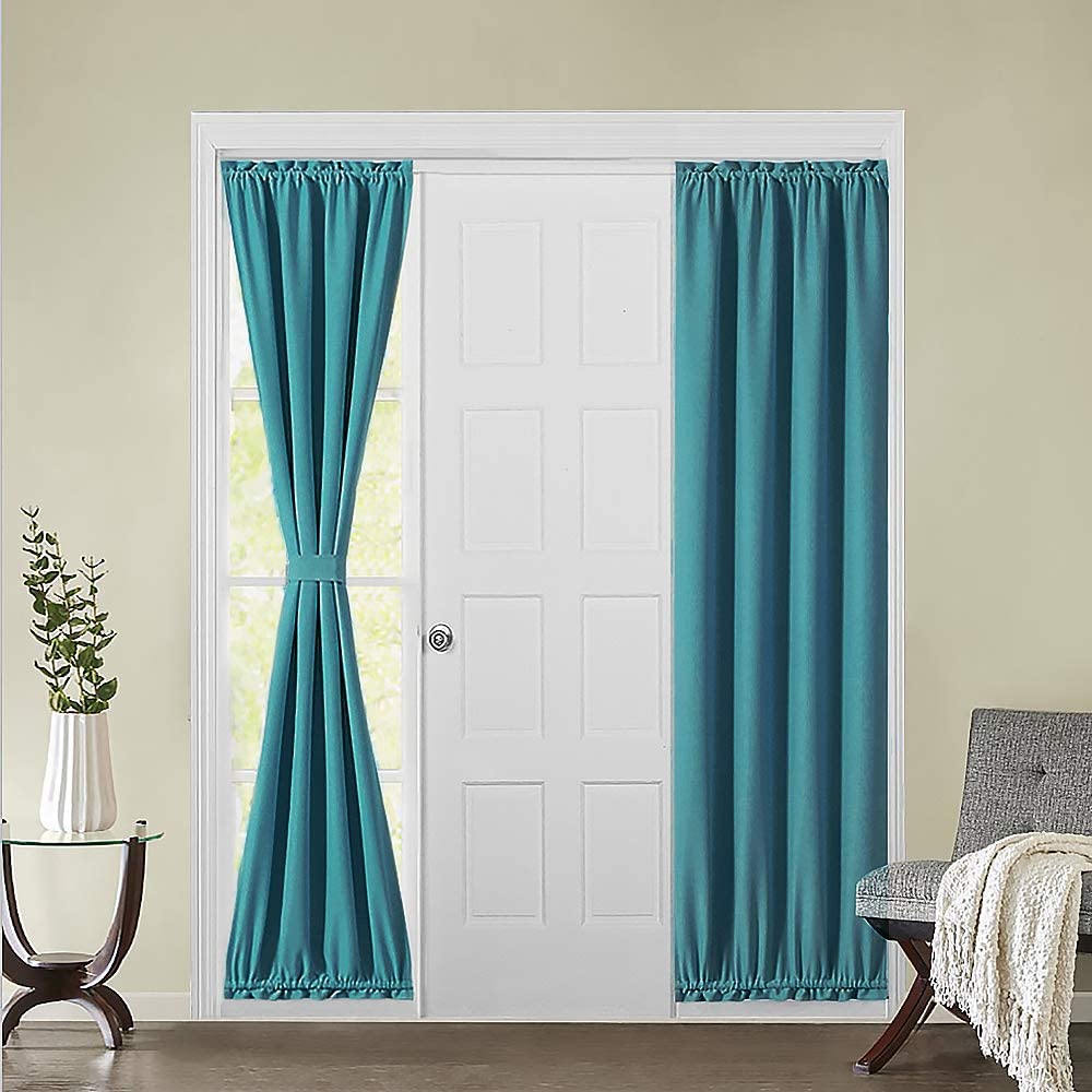 Miulee Sidelight French Door Blackout Curtain Thermal Insulated Ds